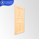Pine Door ประตูไม้สนรัสเซีย 5 ลูกฟัก ช่องตรง 600มม. x 2000มม. x 40(30)มม.